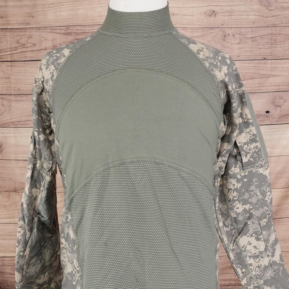 Massif Army Combat Shirt Mens Large Green Gray ACU‎ UCP Tactical Pockets